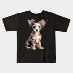 Puppy Chinese Crested Kids T-Shirt